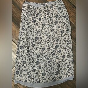 Pure Silk Vintage Amanda Smith Floral Skirt Sz 12